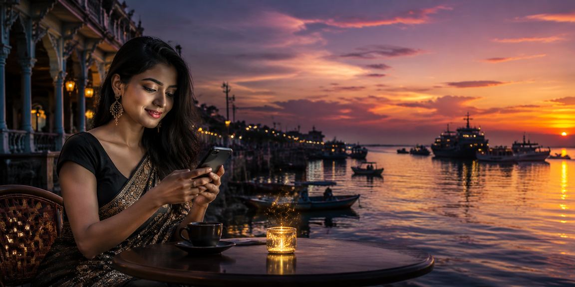 চট্টগ্রামের সমুদ্র সৈকতে মোবাইলে 337 বেটিং টিপস দেখছেন একজন ব্যবহারকারী